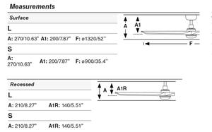 FARO 33810WT1S-LED Ventilator cu LED reglabil HEYWOOD L, 10W/230V, CCT, diametru 132 cm, lemn/alb WT+DO