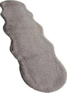 Covor blană artificială Solevito Romance Shape maro marmorat 55x160 cm