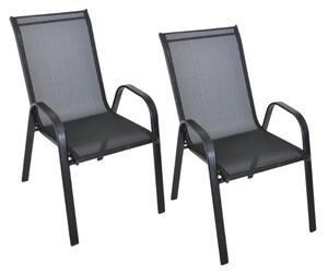 Set 2 bucati scaune de gradina TAVERNO negru