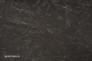 Masa extensibila BONUCCI, negru/maro, sticla, 200-250x98x76 cm