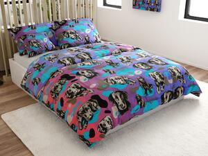 Lenjerie de pat din bumbac ARTEMIS roz-mov Dimensiune lenjerie de pat: 70 x 90 cm | 140 x 200 cm
