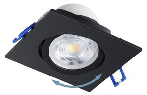 Eglo 902285 - Set de 3 spoturi LED SALICETO pentru tavan încastrat, 6,4 W / 230 V, 8,8 x 8,8 cm, negru