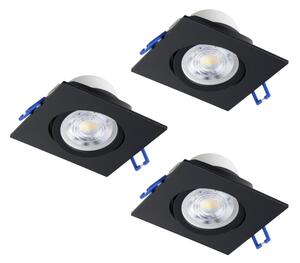 Eglo 902284 - Set 3x LED plafoniere SALICETO LED/4,8W/230V 8,8x8,8 cm negre