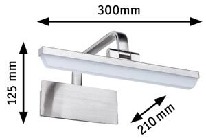 Paulmann 95571 - Lampă LED RENAN 6W pentru tablouri, 230V, 30 cm, crom mat