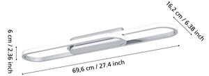 Eglo 902161 - Plafonieră LED CONIVARENA LED/20W/230V 2700/4000/6500K crom