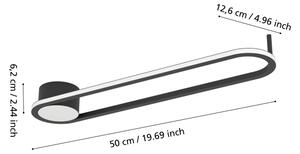 Plafonieră LED Eglo COLLECORVINO 902151-LED, 24W/230V, 2700/4000/6500K, neagră