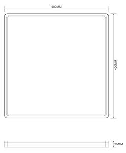 Plafonieră LED dimabilă Zuma Line MS748400S-3-BK BOVE 50W/230V 3000/4000/5500K negru