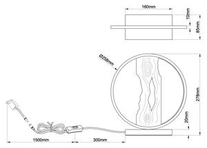 Lampă LED de masă Brilliant CHAUMONT LED/7,5W/230V