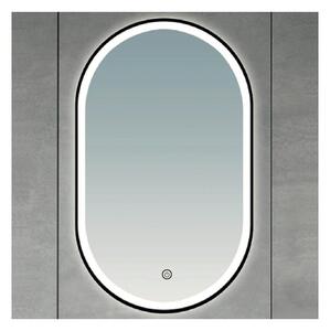 Brilagi-LED Oglindă de baie CANZO LED/25W/230V 50x80 cm negru IP44 CRI 90 cu dimmer și CCT