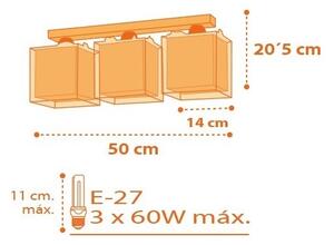 Dalber D-73453 - Plafonieră copii DINOS 3xE27/60W/230V