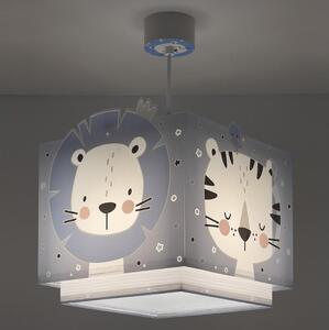 Lustră pe cablu JUNGLE 1xE27/15W/230V albastru Dalber 63112T
