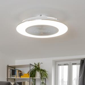 Plafonieră LED dimabilă cu ventilator Brilagi AURA LED/38W/230V alb + telecomandă