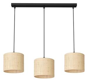 Lustră pe cablu RATTAN 3xE27/60W/230V ratan