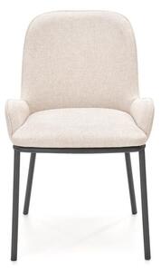 Scaun K481, alb/negru, stofa clasica/metal, 54x60x83 cm