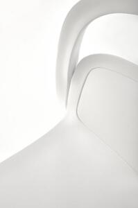Scaun K490, plastic alb, 46x56x80 cm
