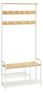 Cuier Vasagle Alb 85x30x180.5 cm