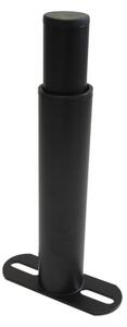 Picior metalic reglabil pentru somiera, Ø38,5 mm, H 175–335 mm, finisaj negru