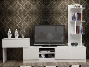 Set mobilier living Team, alb, PAL melaminat