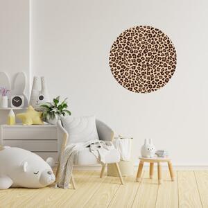 PIPPER. Autocolant circular de perete „Model de leopard” mărimea: 60cm