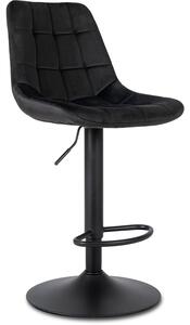 Barová stolička Arcos2 velvet čierna | jaks