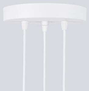 Lustră pe cablu Sollux SL.1538 KARBON 3xGU10/10W/230V alb