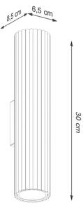 Brilagi - Aplica de perete LED CRESTO, 2x GU10 / 10W / 230V, 30 cm, crem