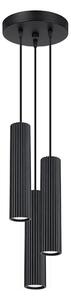 Lustră pe cablu Sollux SL.1576 KARBON 3xGU10/10W/230V negru