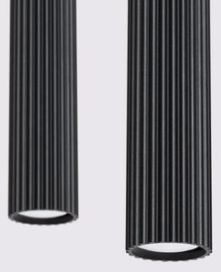 Lustră pe cablu Sollux SL.1574 KARBON 2xGU10/10W/230V negru