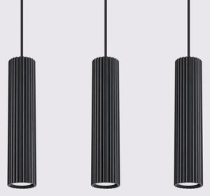 Lustră pe cablu Sollux SL.1575 KARBON 3xGU10/10W/230V negru