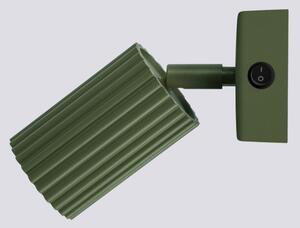 Spot de perete Sollux SL.1617 KARBON 1xGU10/10W/230V verde