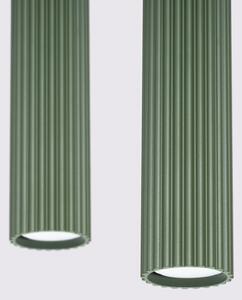 Lustră pe cablu Sollux SL.1612 KARBON 2xGU10/10W/230V verde