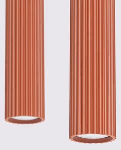 Lustră pe cablu Sollux SL.1631 KARBON 2xGU10/10W/230V roșu