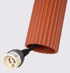 Lustră pe cablu Sollux SL.1633 KARBON 3xGU10/10W/230V roșu