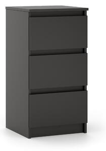 Comodă Linea 40 3S (negru). Promo -15%. 1158014