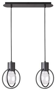 Lustră pe cablu AURA 2xE27/60W/230V negru