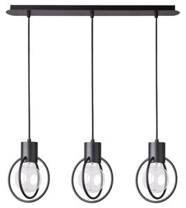 Lustră pe cablu AURA 3xE27/60W/230V negru