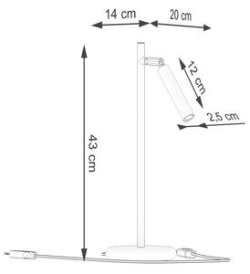 Lampă de masă Sollux SL.1468 PASTELO 1xG9/8W/230V alb