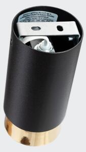Spot Sollux SL.1410 NERO 1xGU10/10W/230V 12,5 cm negru/auriu