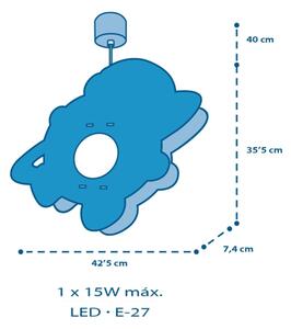 Lustră pentru copii Dalber 41347 ASTRONAUT 1xE27/15W/230V