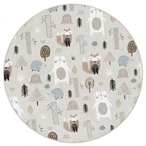 Covor pentru copii lavabil ø150 cm Forest Friends – Mila Home