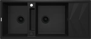 Deante Magnetic chiuvetă din granit 116x50 cm negru ZRM_N213