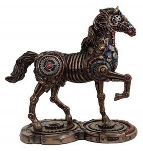 Statueta rasina si bronz Cal steampunk