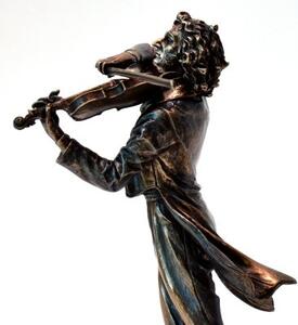 Statueta rasina si bronz Paganini