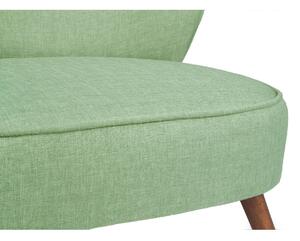 Fotoliu Bienville, verde, lemn/material textil, 80x72x77 cm