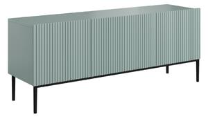 Comodă TV Nicole 150 cm - MDF salvie / picioare negre