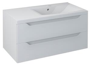 Sapho Sapho, dulap pentru lavoar WAVE 89,7x45x47,8cm, alb, dreapta (WA093P), WA093-3030