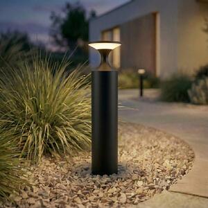 Lucande Bornă luminoasă LED Navor, înălțime 50 cm, negru, IP65, Negru, Aluminiu, Modern
