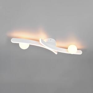 Trio Lighting Plafonieră LED Napoli, alb mat, lungime 70 cm, metal CCT, reglabil, Alb, Camera de zi / sufragerie, Metal, Modern