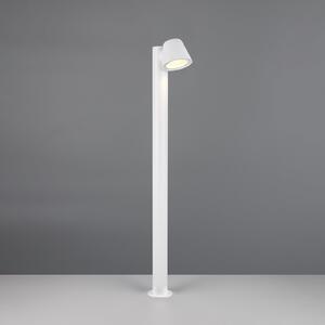 Trio Lighting Bornă luminoasă Beni, alb mat, înălțime 100 cm, metal, reglabil, Negru, Metal, Modern