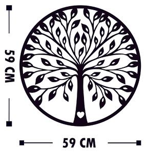 Decoratiune perete 899SKL1395, alb, lemn 100%, 58x58 cm